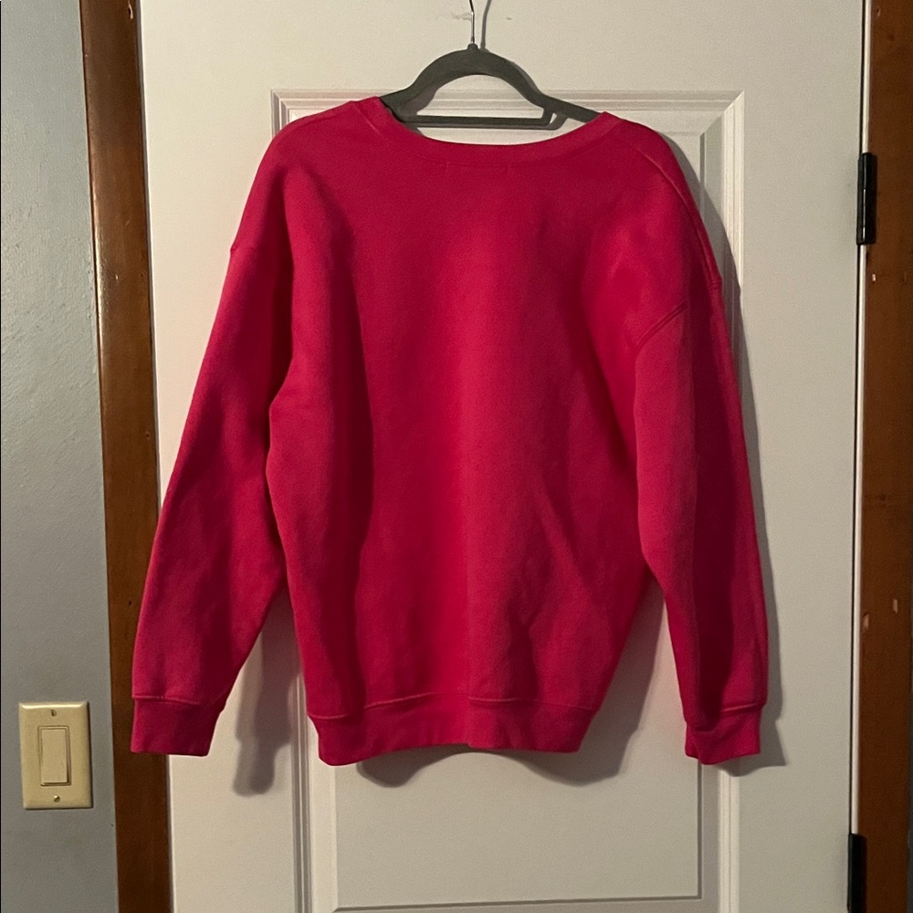 Wound Up Pink Ghost Crew Neck Sweater - Picture 4 of 4
